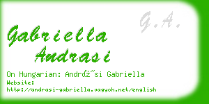 gabriella andrasi business card